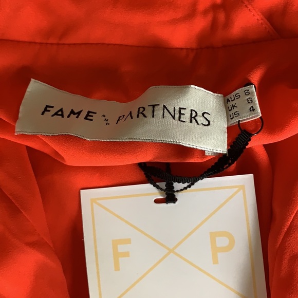 Fame and Partners - Tilbury Dress - Bright Red - Picture 6 of 6